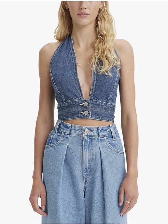 Levi's Tops - Levi's Women's Daisy Denim Halter Top